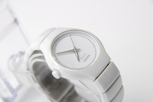 Rare!! 【 N MINT 】 Rado DiaStar Jubile 318.0696.3 White Dial QZ Watch from JAPAN