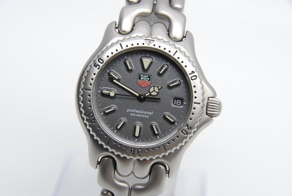 【 N MINT 】 TAG Heuer SEL S99.213K Date Gray Dial QZ Men's Wrist Watch from JAPAN