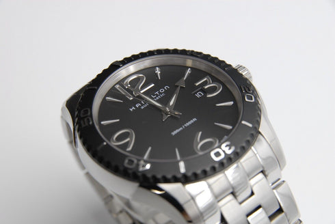【 N MINT+++ 】 HAMILTON Jazzmaster H377150 45mm Black Dial Automatic Men's Watch