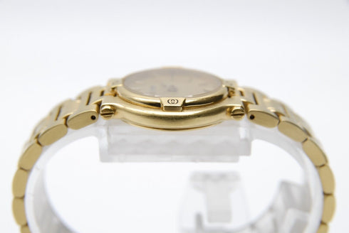【 BOXED Near MINT 】 Gucci 9200L Date Gold Dial 3 ATM W.R Quartz Watch from JAPAN